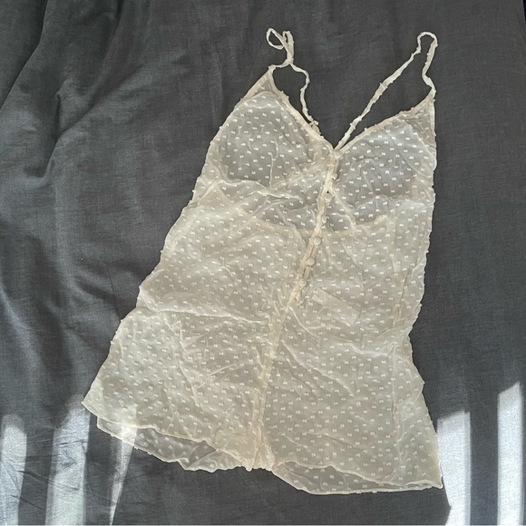 NWT Zinke Clip Dot Romper in Ivory - Picture 3 of 5